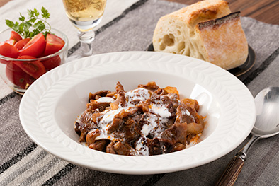 Beef stroganoff