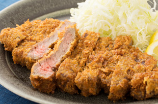 Gyu (Beef) Katsu (Tonkatsu style)